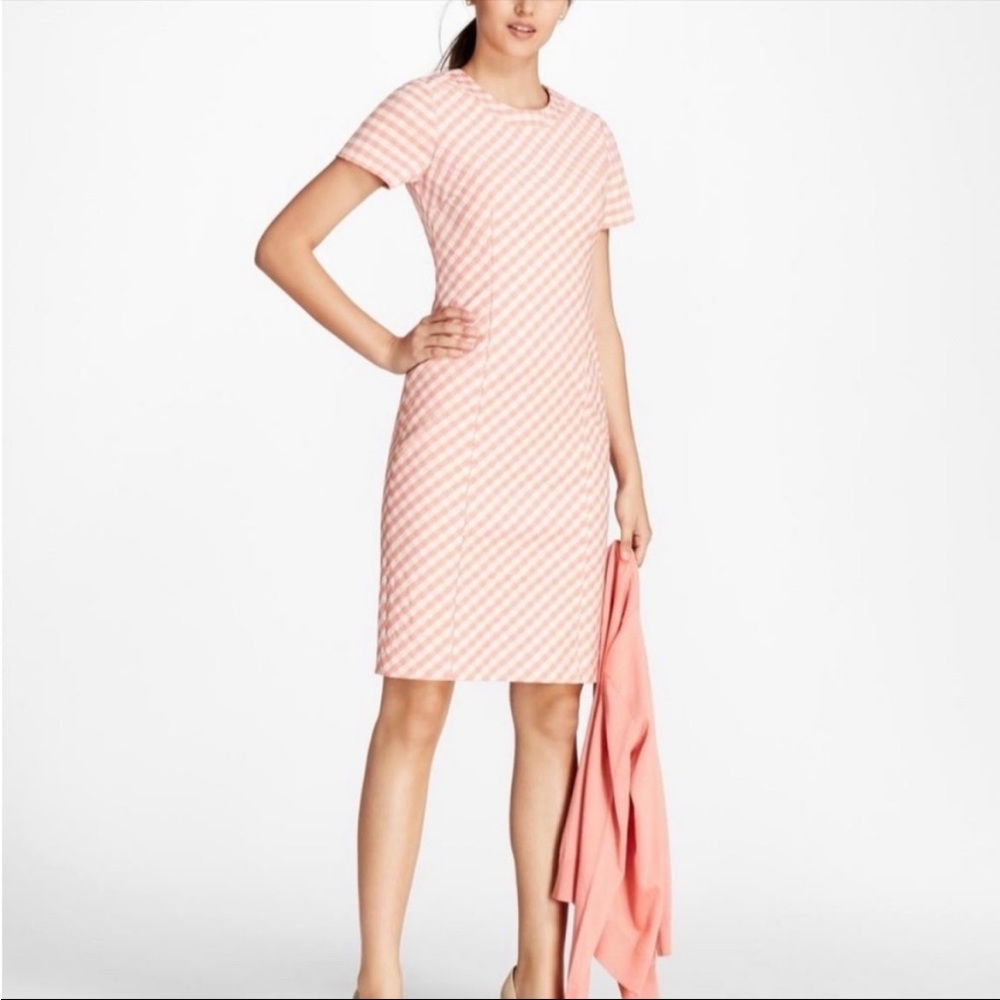 Barbie Chic Pink Gingham Brooks Brothers Dress Petite